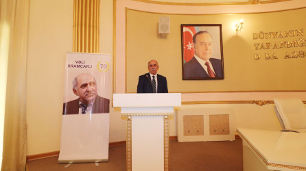 Qazaxda şair Vəli Xramçaylının 70 illiyinə həsr edilmiş yubiley tədbiri keçirilib