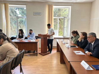 BDU-nun Qazax filialında “Müasir Azərbaycanın Demokratik Hüquqi Əsasları – Konstitusiyamız” mövzusunda Nə?, Harada?, Nə zaman? formatlı intellektual yarış keçirilib