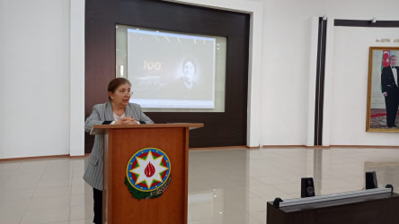 Görkəmli oftalmoloq alim, akademik Zərifə Əliyevanın anadan olmasının 100 illik yubileyinə həsr olunmuş “İşıqlı və humanist peşənin siması - Zərifə Əliyeva” mövzusunda tədbir keçirilib