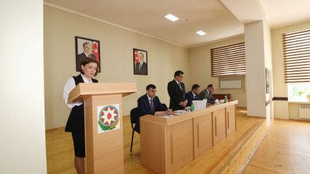 Qazaxda təhsil işçilərinin iştirakı ilə iclas keçirilib