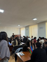 BDU-nun Qazax filialında “Müasir Azərbaycanın Demokratik Hüquqi Əsasları – Konstitusiyamız” mövzusunda Nə?, Harada?, Nə zaman? formatlı intellektual yarış keçirilib