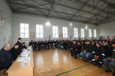 Qazaxda icra başçısının fevral ayında vətəndaşlarla nəzərdə tutulan sonuncu səyyar görüşü İkinci Şıxlı kəndində olub