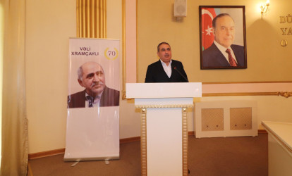 Qazaxda şair Vəli Xramçaylının 70 illiyinə həsr edilmiş yubiley tədbiri keçirilib