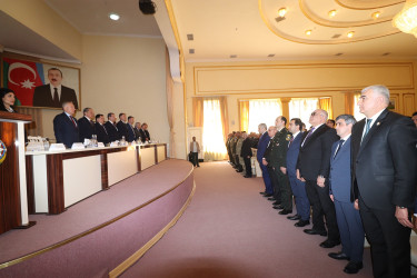 Qazaxda “Heydər Əliyev və Azərbaycanda milli intibah dövrü”, “Azərbaycanın dövlət müstəqilliyi əbədidir, sarsılmazdır, dönməzdir!” mövzusunda konfrans keçirilib