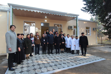 Sərhəd kəndi Qaymaqlıda əsaslı şəkildə təmir olunan kənd həkim məntəqəsi sakinlərin istifadəsinə verilib