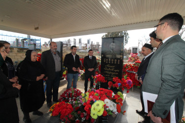 Qazaxda icra başçısı Novruz bayramı ərəfəsində Vətən müharibəsi şəhidlərini yad edib