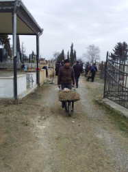 Qazaxda Novruz bayramı ərəfəsində Şəhidlər Xiyabanları və qəbiristanlıqlarda iməcilik keçirilib