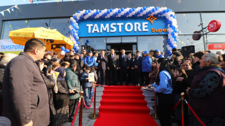 Bu gün “Tamstore” marketlər şəbəkəsi Qazaxda ilk mağazasını əhalinin istifadəsinə verib