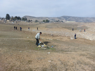 Qazaxda Novruz bayramı ərəfəsində Şəhidlər Xiyabanları və qəbiristanlıqlarda iməcilik keçirilib