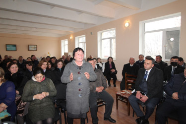 Qazaxda icra başçısının mart ayında vətəndaşlarla nəzərdə tutulan ilk səyyar görüşü Daş Salahlı kəndində olub