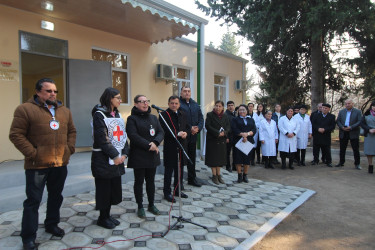 Sərhəd kəndi Qaymaqlıda əsaslı şəkildə təmir olunan kənd həkim məntəqəsi sakinlərin istifadəsinə verilib