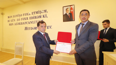 Qazax RİH-də keçirilən 15 İyun - Milli Qurtuluş Gününə həsr olunmuş tədbirdə bir qrup əməkdaş Fəxri Fərmanla təltif olunub