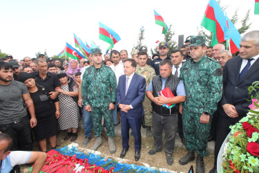 Qazaxda şəhid gizir Azad Kərimov doğulduğu Daş Salahlı kəndində torpağa tapşırılıb