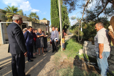 İcra başçısı Çaylı kəndində vətəndaşların müraciəti ilə yerində tanış olub