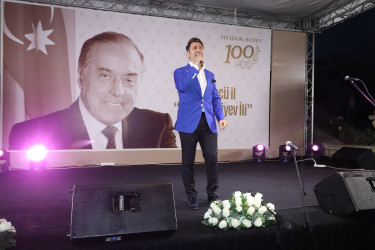 Qazaxda Ulu Öndər Heydər Əliyevin 100 illik yubileyinə həsr olunmuş möhtəşəm konsert təşkil olunub