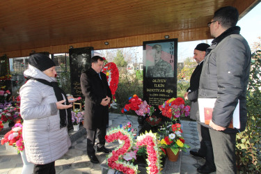 Qazaxda Vətən müharibəsi şəhidləri məzarları başında yad edilib