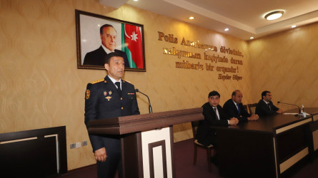 Qazaxda bir qrup Polis əməkdaşı peşə bayramları münasibətilə Fəxri Fərmanla təltif edilib