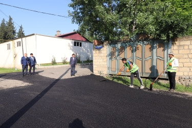 Qazaxda icra başçısı yeni asfalt örtüyü döşənən Nəriman Nərimanov yaşayış massivində görülmüş işlərlə tanış olub - FOTOLAR