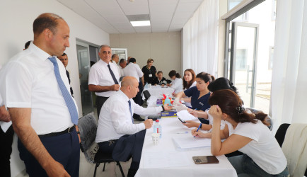 Qazaxda növbəti qanvermə aksiyası keçirilib