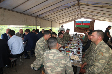 Qazaxda şəhid baş gizir Azər Məmmədovun bu gün yeddi mərasimi olub