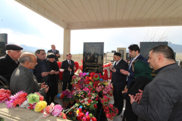 Qazaxda Novruz bayramı ərəfəsində Vətən müharibəsi şəhidlərinin məzarları ziyarət olunub