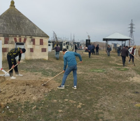 Qazaxda Novruz bayramı ərəfəsində Şəhidlər Xiyabanları və qəbiristanlıqlarda iməcilik keçirilib