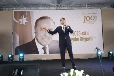 Qazaxda Ulu Öndər Heydər Əliyevin 100 illik yubileyinə həsr olunmuş möhtəşəm konsert təşkil olunub