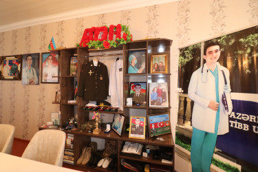 Qazaxda Vətən müharibəsinin həkim şəhidi peşə bayramında məzarı başında yad edilib