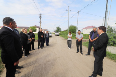 İcra başçısı şəhərdə və rayonun Dəmirçilər kəndində vətəndaşların müraciəti ilə yerində tanış olub