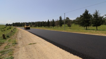 Qazaxda daha bir avtomobil yoluna yeni asfalt örtüyü döşənir. İcra başçısı görülmüş işlərlə yerində maraqlanıb – FOTOLAR