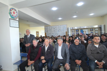 Qazaxda icra başçısının növbəti səyyar görüşü Aşağı Salahlı kəndində yaşayan sakinlərlə olub