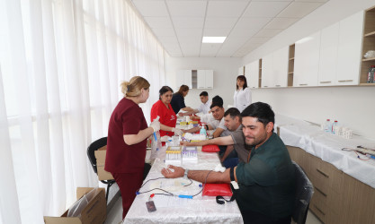 Qazaxda növbəti qanvermə aksiyası keçirilib