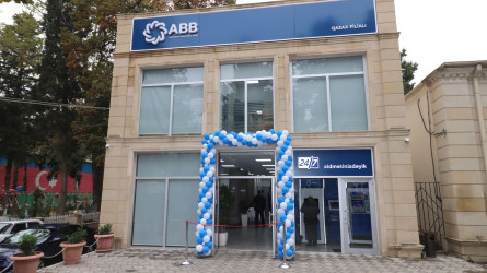 "ABB Bank” ASC-nin Qazax filialının yeni binası müştərilərin ixtiyarına verilib