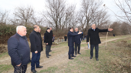 İcra başçısı kəndlərdə arx və kanallarda aparılan təmizlik işləri ilə tanış olub