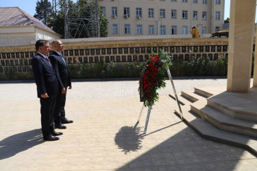 Nazir Anar Kərimov Qazaxda mədəniyyət müəssisələrinin fəaliyyəti ilə tanış olub