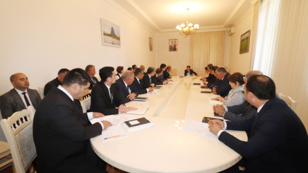 Qazax RİH-də keçirilən ümumi qəbulda icra başçısı vətəndaşların müraciətini dinləyib