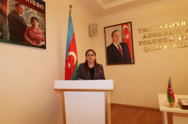 Qazaxda “15 iyun - Milli Qurtuluş Günü Azərbaycanın şanlı dövlətçilik tarixinə qızıl hərflərlə yazılan bir gündür!” mövzusunda tədbir keçirilib