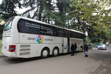 Oktyabrın 6-dan Gəncə Səyyar “ASAN xidmət" avtobusu Qazaxda vətəndaşlara xidmət göstərir