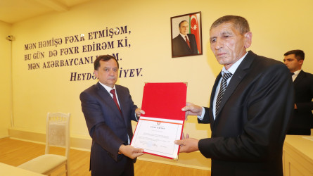 Qazax RİH-də keçirilən 15 İyun - Milli Qurtuluş Gününə həsr olunmuş tədbirdə bir qrup əməkdaş Fəxri Fərmanla təltif olunub