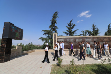 Qazaxda səfərdə olan “Gənc alimlərin yay düşərgəsi”nin iştirakçıları rayonun görməli yerlərinə ekskursiya ediblər