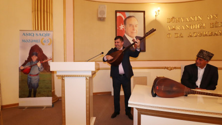 Qazaxda Aşıq Saqif Məzəmlinin 65 illik yubileyi qeyd olunub