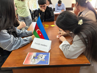 BDU-nun Qazax filialında “Müasir Azərbaycanın Demokratik Hüquqi Əsasları – Konstitusiyamız” mövzusunda Nə?, Harada?, Nə zaman? formatlı intellektual yarış keçirilib