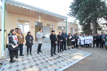 Sərhəd kəndi Qaymaqlıda əsaslı şəkildə təmir olunan kənd həkim məntəqəsi sakinlərin istifadəsinə verilib