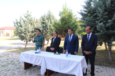 Qazaxda işğaldan azad edilmiş kəndlərdə mina təhlükəsizliyi ilə bağlı məcburi köçkünlər və sərhəddə yaşayan sakinlərlə maarifləndirici görüş keçirilib