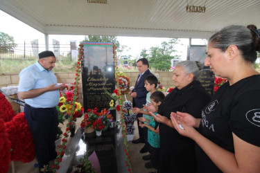 Qazaxda Qurban bayramı ərəfəsində Vətən müharibəsi şəhidləri yad edilib