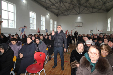 Qazaxda icra başçısının fevral ayında vətəndaşlarla nəzərdə tutulan sonuncu səyyar görüşü İkinci Şıxlı kəndində olub