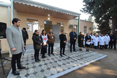 Sərhəd kəndi Qaymaqlıda əsaslı şəkildə təmir olunan kənd həkim məntəqəsi sakinlərin istifadəsinə verilib