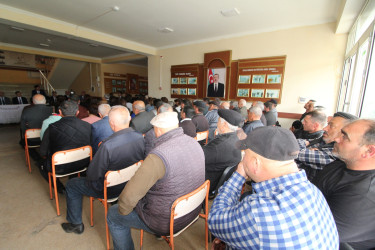 Qazaxda icra başçısının aprel ayında vətəndaşlarla keçirilən növbəti səyyar görüşü Qazaxbəyli kənd sakinləri ilə olub
