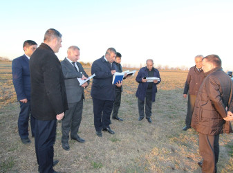 İcra başçısı kəndlərdə arx və kanallarda aparılan təmizlik işlərinin mövcud vəziyyəti ilə maraqlanıb