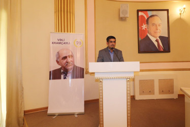 Qazaxda şair Vəli Xramçaylının 70 illiyinə həsr edilmiş yubiley tədbiri keçirilib